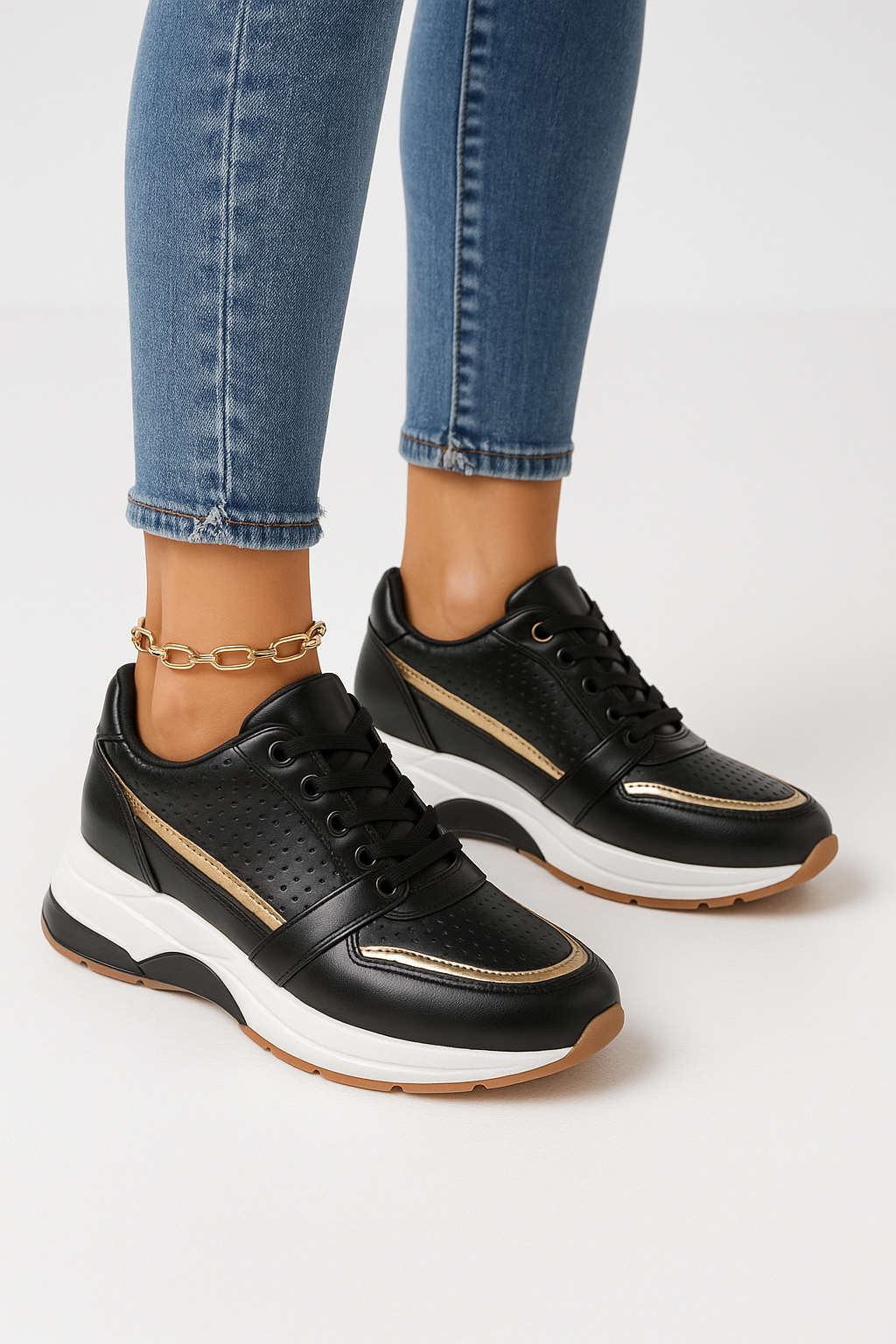Damskie sznurowane buty do chodzenia